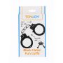 Kajdanki metalowe ToyJoy czarne 6 cm nikiel free - 5