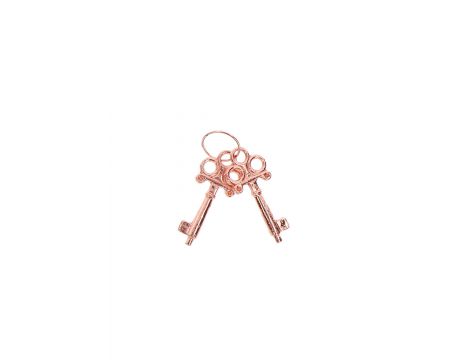 Kajdanki metalowe ToyJoy różowe złoto 6 cm - 4