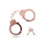 Kajdanki metalowe ToyJoy różowe złoto 6 cm - 2