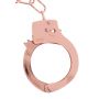 Kajdanki metalowe ToyJoy różowe złoto 6 cm - 4