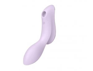 Wibrator Satisfyer Curvy Trinity 2 fioletowy z falami ciśnienia