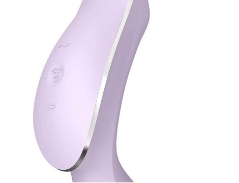 Wibrator Satisfyer Curvy Trinity 2 fioletowy z falami ciśnienia - 3