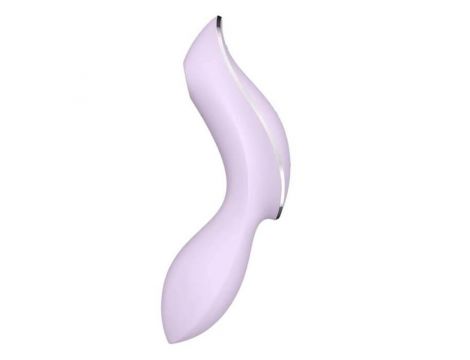 Wibrator Satisfyer Curvy Trinity 2 fioletowy z falami ciśnienia - 4