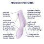 Wibrator Satisfyer Curvy Trinity 2 fioletowy z falami ciśnienia - 3