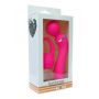 Masażer podwójny z nakładką silikonowy USB wodoodporny różowy 20 cm - 15