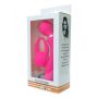 Masażer podwójny z nakładką silikonowy USB wodoodporny różowy 20 cm - 16