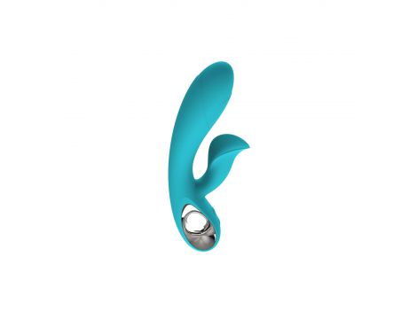Wibrator króliczek B Series Lyla niebieski 12 funkcji USB - 2