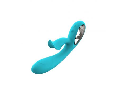 Wibrator króliczek B Series Lyla niebieski 12 funkcji USB - 3