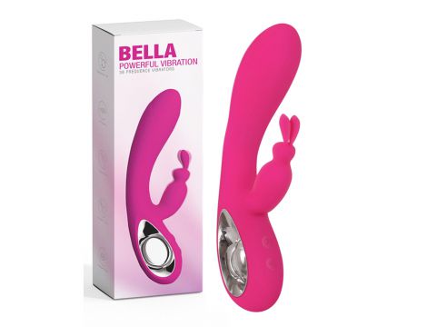 Wibrator króliczek Bella silikonowy różowy USB 20 cm 36 funkcji - 3