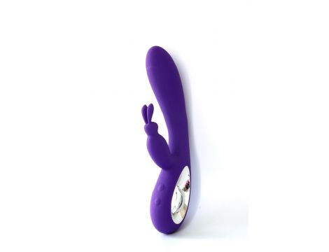 Wibrator króliczek Bella silikonowy wodoodporny 36 funkcji USB fioletowy