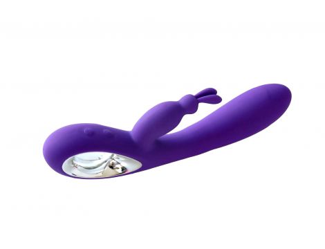 Wibrator króliczek Bella silikonowy wodoodporny 36 funkcji USB fioletowy - 2
