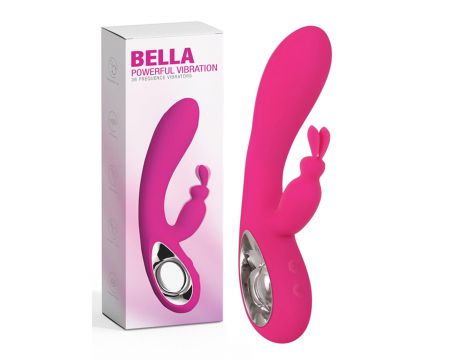 Wibrator króliczek Bella silikonowy wodoodporny 36 funkcji USB fioletowy - 3