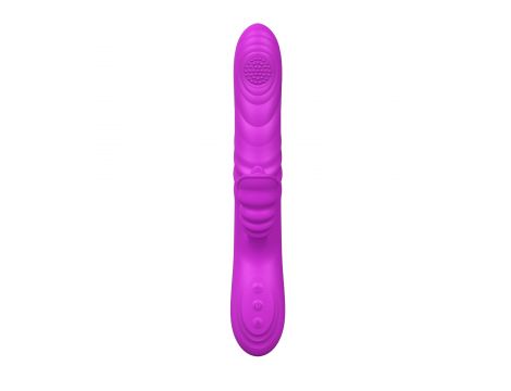Wibrator Angelia z posuwem i rotacją Lyla fioletowy USB - 5