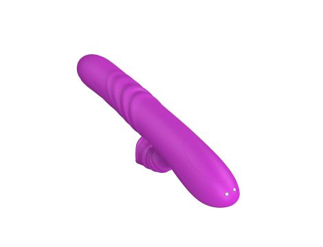 Wibrator Angelia z posuwem i rotacją Lyla fioletowy USB - 6