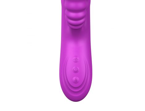 Wibrator Series Lyla z ruchem posuwisto zwrotnym fioletowy USB 21,9 cm - 3