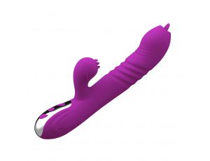 Wibrator Fairy stymulator łechtaczki silikonowy fioletowy USB 23 cm