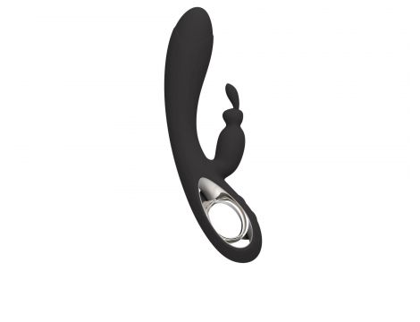 Wibrator króliczek Bella 36 funkcji silikonowy USB czarny - 2