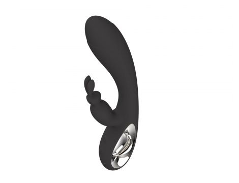 Wibrator króliczek Bella 36 funkcji silikonowy USB czarny - 3
