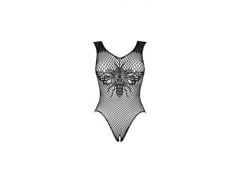 Body Obsessive B134 czarne siateczkowe z otwartym krokiem XL XXL - 5