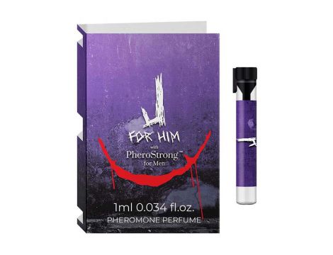 Tester perfum z feromonami męskimi J for Him PheroStrong 1ml