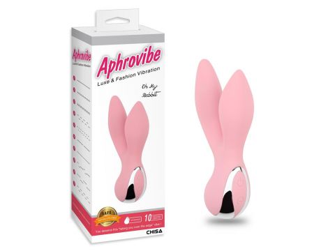 Wibrator króliczek Aphrovibe Oh My Rabbit jasnoróżowy silikonowy 13,5 cm
