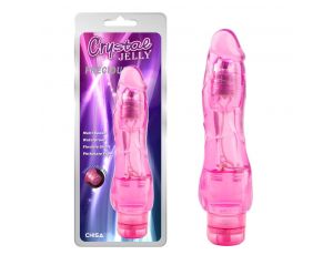 Wibrator żelowy realistyczny CrystalJELLY Precious różowy