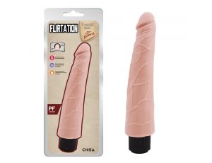 Wibrator realistyczny T skin Real Flirtation Flesh cielisty 24 cm