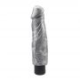 Wibrator realistyczny srebrny DarkMuscle 23,5 cm - 3