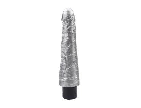Wibrator realistyczny DarkMuscle Johnny Boner srebrny 23 cm - 2