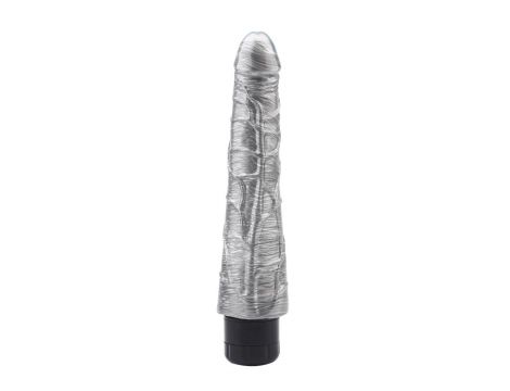 Wibrator realistyczny DarkMuscle Johnny Boner srebrny 23 cm - 4