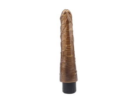Wibrator realistyczny Johnny Boner Gold złoty 23 cm - 3