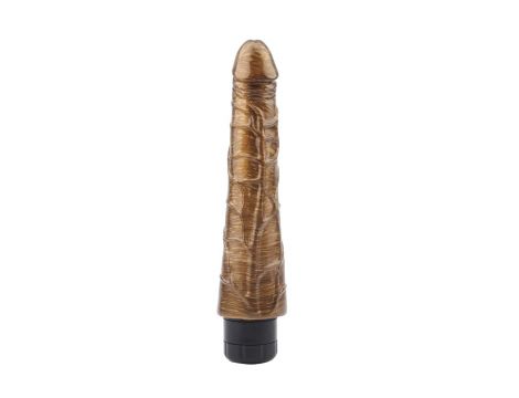 Wibrator realistyczny Johnny Boner Gold złoty 23 cm - 4