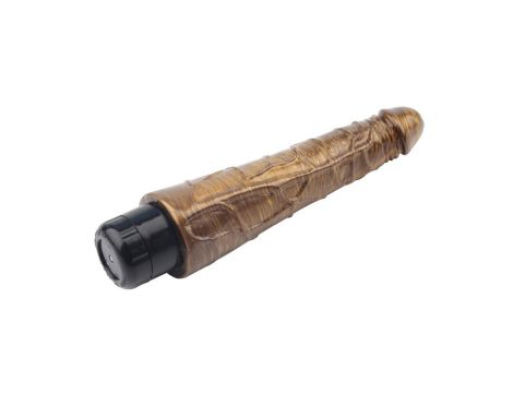Wibrator realistyczny Johnny Boner Gold złoty 23 cm - 5