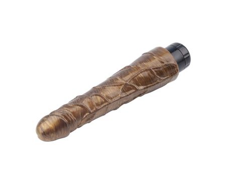 Wibrator realistyczny Johnny Boner Gold złoty 23 cm - 6