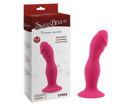Dildo analne silikonowe Sweet Breeze różowe 15 cm z przyssawką