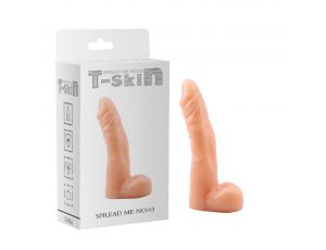 Dildo realistyczne T-skin cieliste 18 cm