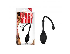 Kulka waginalna silikonowa Black Mont Velvet Kiss iOrgasm czarna 5 cm