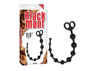 Koraliki analne silikonowe Black Mont 30 cm