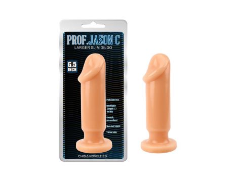 Dildo analne Large Slim T Skin Prof Jason C cieliste 16.5 cm
