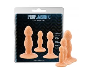 Zestaw korków analnych T Skin Prof.Jason C 2.5 3.4 3.9 cm