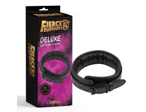 Obroża skórzana deluxe regulowana Fierce Euphoria