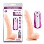 Wibrator teleskopowy James Deen z moszną i pilotem 21.5 cm - 2