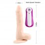 Wibrator teleskopowy James Deen z moszną i pilotem 21.5 cm - 18