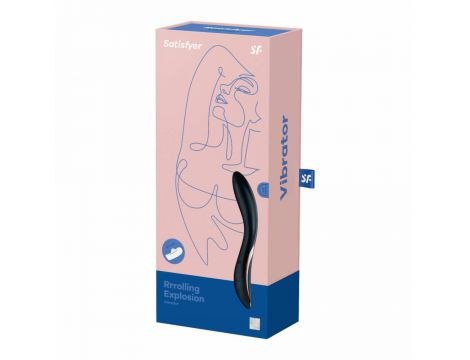 Wibrator punktu G Satisfyer Rolling Explosion czarny USB 22 cm