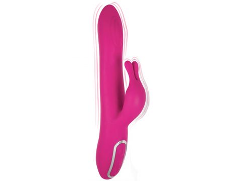 Wibrator króliczek silikonowy Isabella różowy USB 24 cm - 2