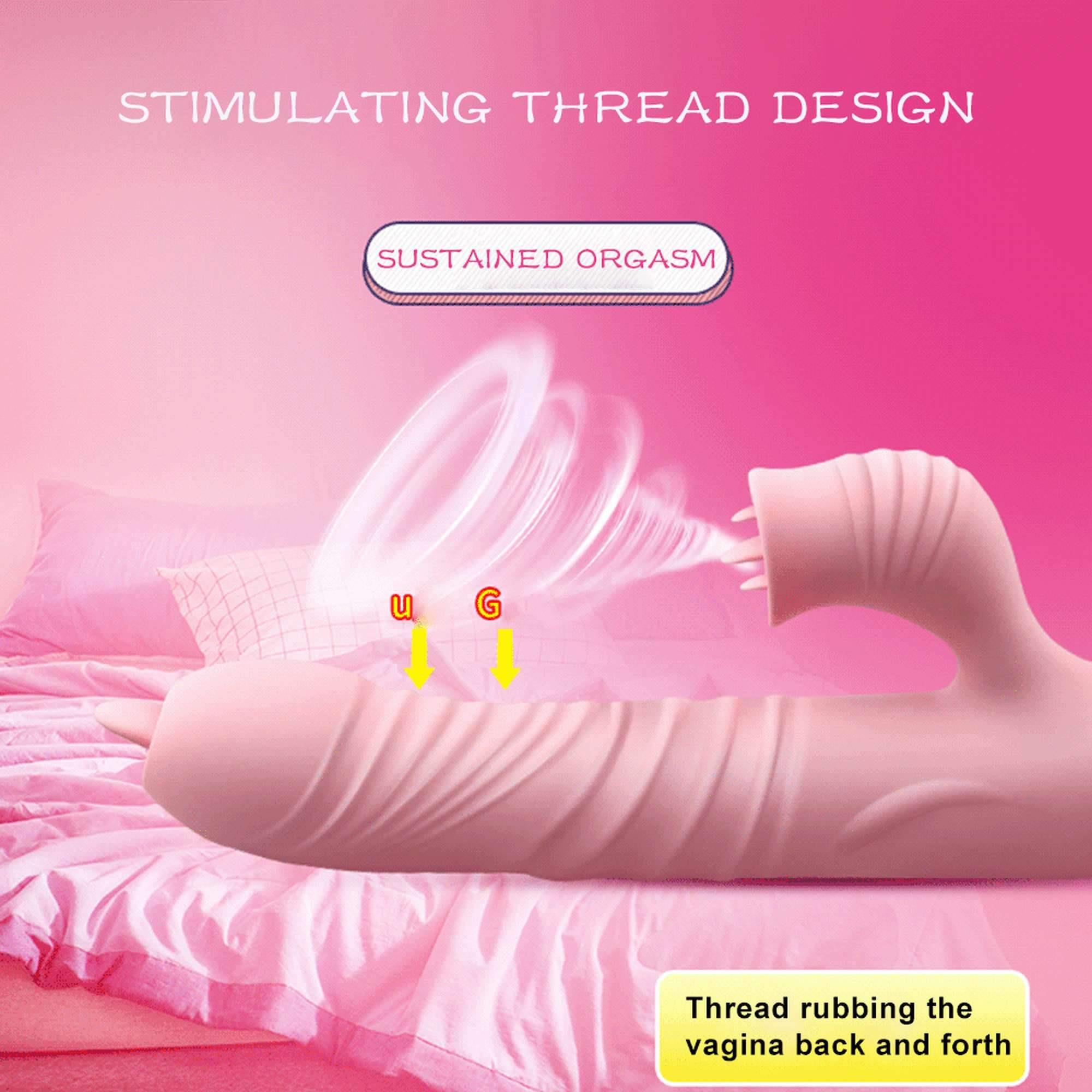 wibrator królik grzejący zwinny języczek rotuje