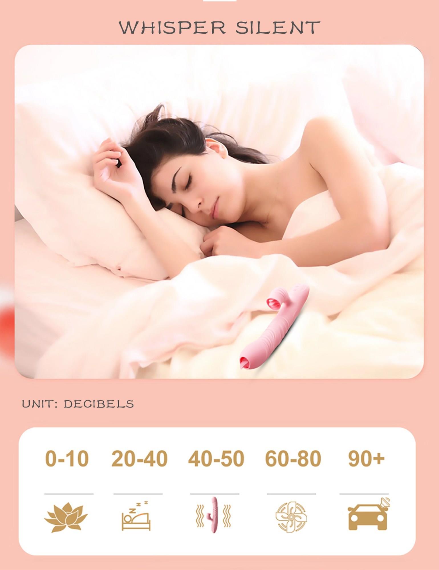 wibrator królik grzejący zwinny języczek rotuje