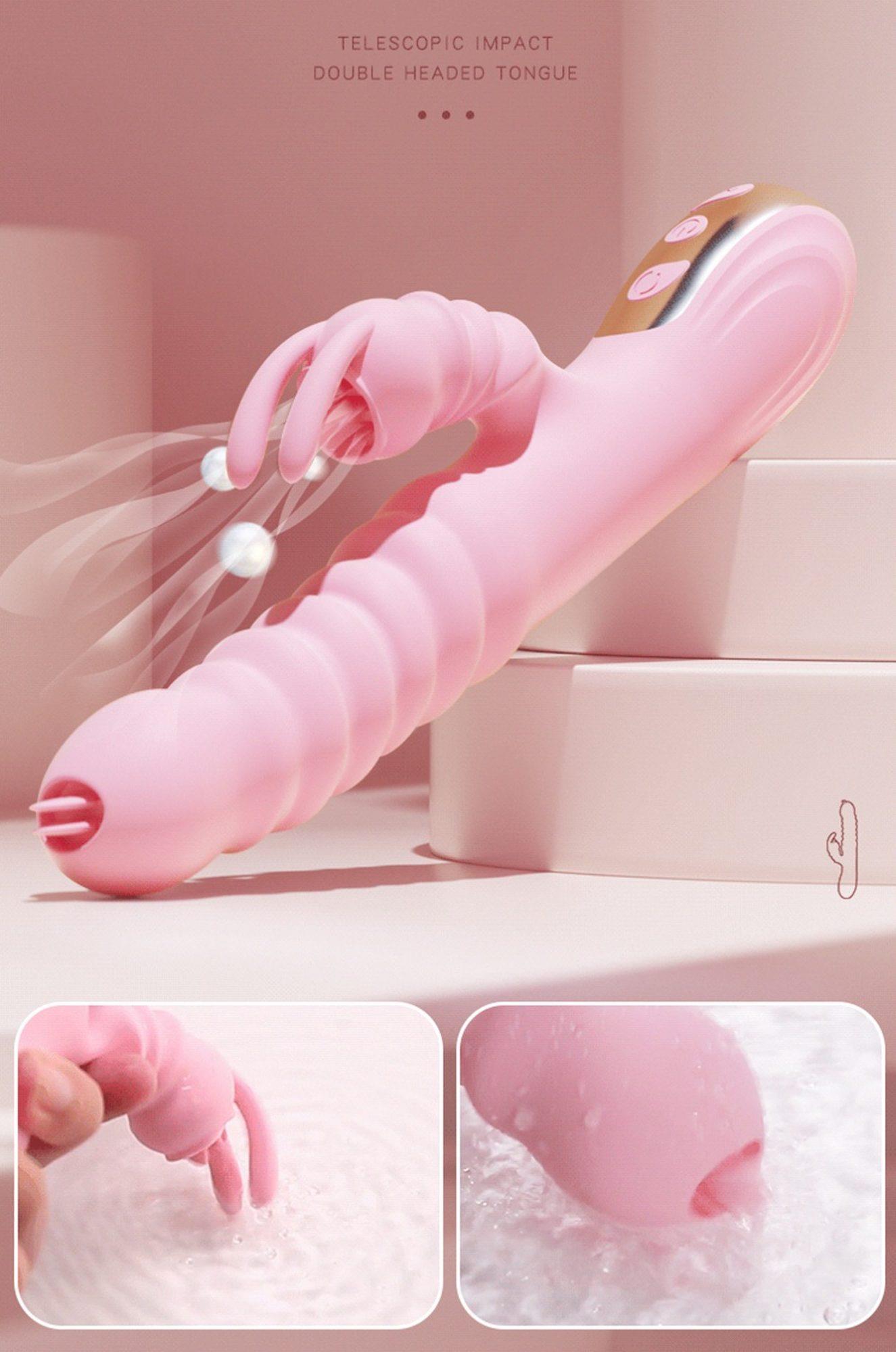 wibrator królik 2w1 mocny orgazm pochwy punktu g