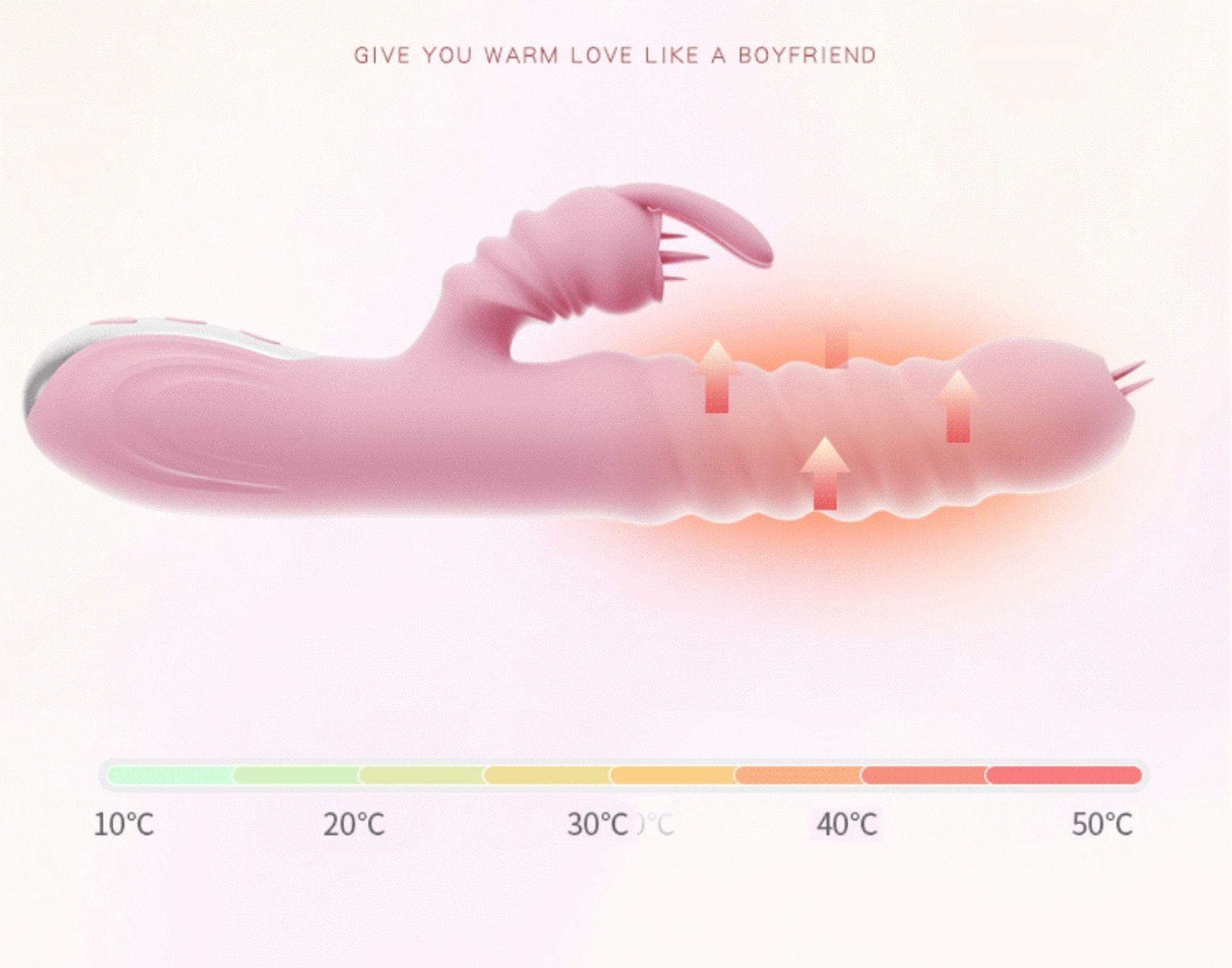 wibrator królik 2w1 mocny orgazm pochwy punktu g