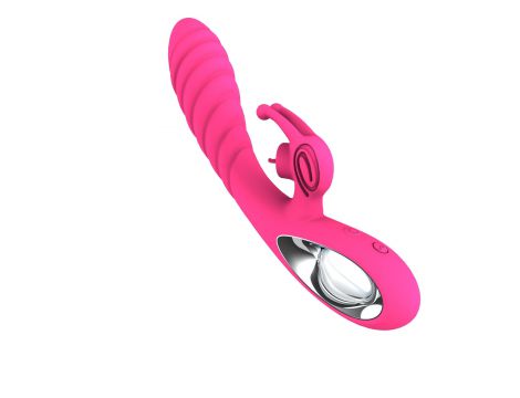 Wibrator króliczek silikonowy Vicky 36 funkcji USB różowy